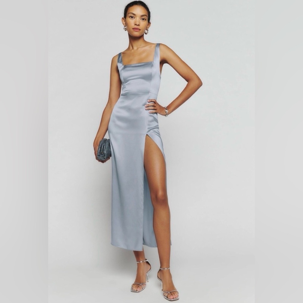 Reformation Solay Silk Dress
